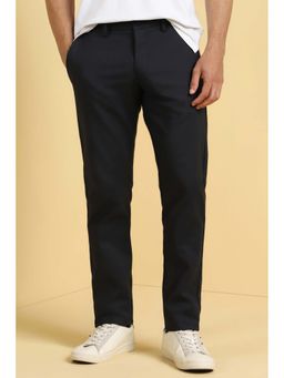 Allen Solly - Men Black Textured Casual Trouser
