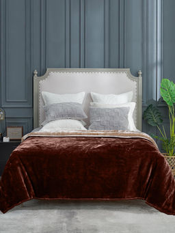 Saral Home - Winter Mink,Cloudy Soft Double Side Heavy 2 Layer Blanket Crochet Edge