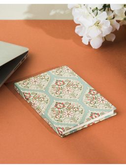 Fabindia - Green Gulnaz Printed Paper Notebook