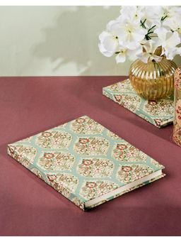 Fabindia - Green Gulnaz Printed Paper Notebook