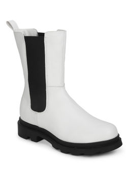 Truffle Collection - White Solid Boots