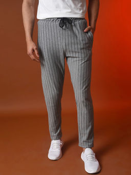 Campus Sutra - Men Striped Stylish Trackpant