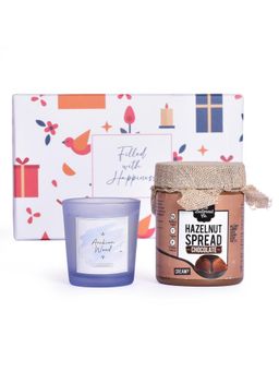Gleevers - Hazelnut Spread and Arabian Wood Small Candle Gift Box (Set of 2)