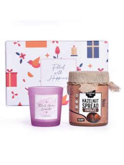 Gleevers - Hazelnut Spread and Lavender Small Candle Gift Box (Set of 2)