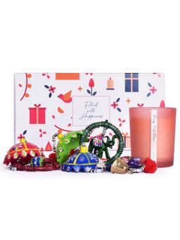 Gleevers - Windchime and Rose Big Candle Gift Box (Set of 2)