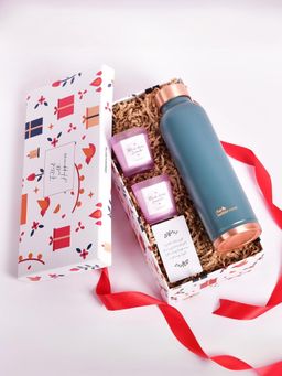 Gleevers - Bottle and Lavender 2 Small Candle Gift Box