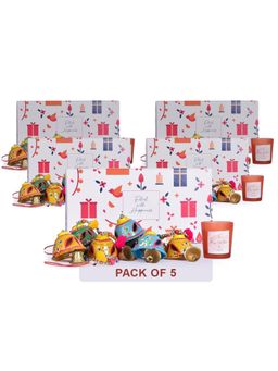 Gleevers - Bandarwal and Rose Small Candle (Pack of 5)