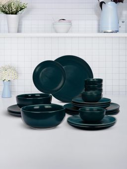 UMAI - Ceramic Dinnerware (Set of 20) Teal