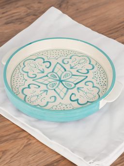 UMAI - Ceramic Round Platter - White