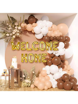 Special You - Brown And Peach Welcome Home Decor Kit With White -73 Items