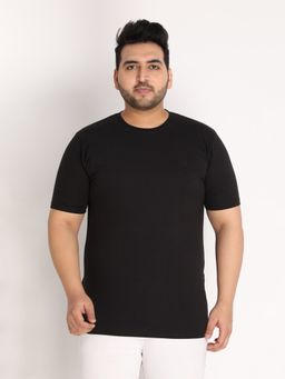 CHKOKKO - Mens Casual Round Neck T-shirts In Black