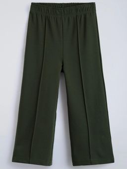 Hopscotch - Green Elasticated Pintuck Pants
