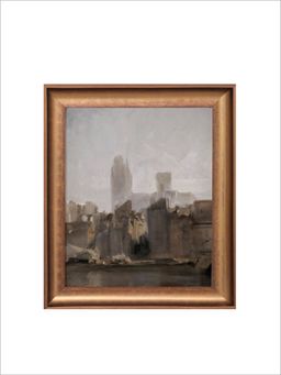 The Vintage Artistry - Rouen Cathedral Sunrise Vintage Wall Art