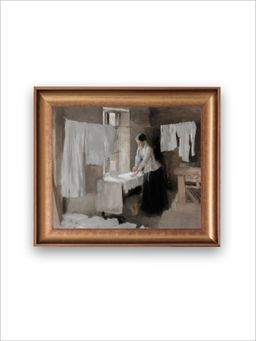 The Vintage Artistry - White Laundry Room Painting Frame