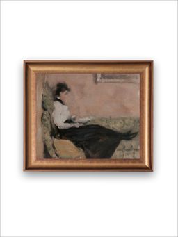 The Vintage Artistry - Book Reading Printed Framed Wall Painting