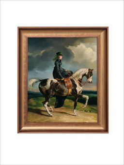 The Vintage Artistry - Brown & Green Animal Rustic Moody Fine Wall Art Painting