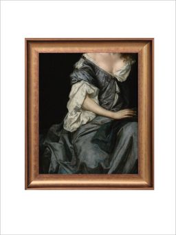 The Vintage Artistry - Black & Grey Baroque Wall Art Painting