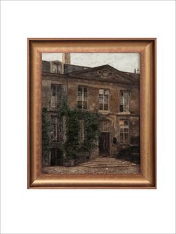 The Vintage Artistry - Vintage French Wooden Framed Wall Painting