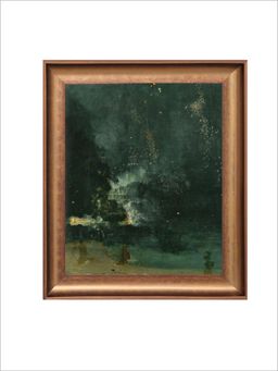 The Vintage Artistry - Green Abstract Wall Art Painting