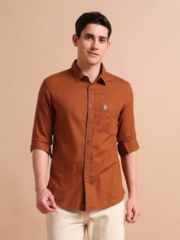 U.S. Polo Assn. Denim Co. - Spread Collar Dobby Shirt