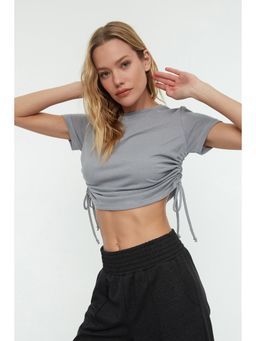 Trendyol - Women's Super Slim Grey T-shirts