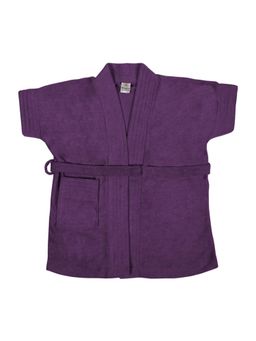 Creeva - Purple Melodious Kids Baby Bathrobe with Belt