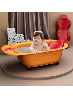 StarAndDaisy - Red Baby Bath Tub with Bath Chair (18-24 Months)