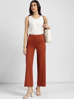 FableStreet - Rust Solid Regular Trouser