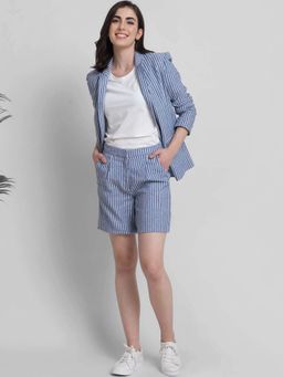 FABLE STREET - Blue Stripes Regular Co-Ord Set