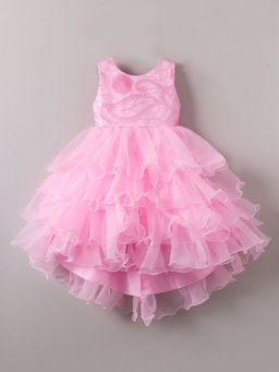 Hopscotch - Sequin Embellished Tiered Party Dress (18-24 Months)