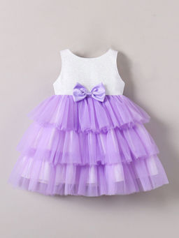 Hopscotch - Bow Applique Party Dress (12-18 Months)