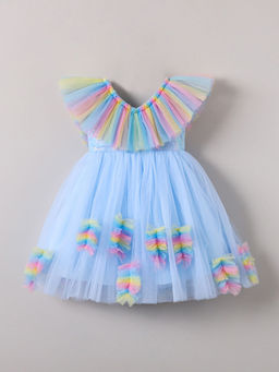 Hopscotch - Ruffle Embellished Party Dress (12-18 Months)