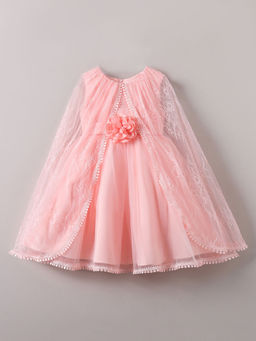 Hopscotch - Floral Applique Party Dress (12-18 Months)