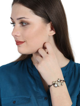 Anika's Creations - Gold Plated Designer Studded With American Diamonds (One Size)