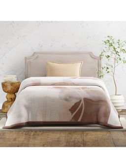 Boutique Living - Gardenia Augusta 725 Gsm Brown Printed Single Blanket