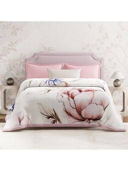 Boutique Living - Luxe Loom Pink Floral Heavy Winter Double Blanket