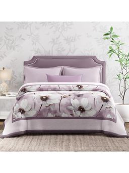 Boutique Living - Nature Bouquet Fragrance Purple Floral Double Blanket