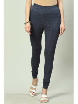 Biba - Women Blue Textured Churidar