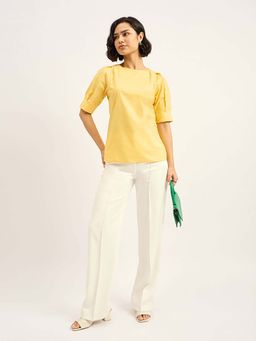 SALT Attire - Avon Yellow Solid Top