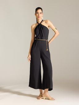 Label Ritu Kumar - Black Enorma Sleeveless Jump Suit