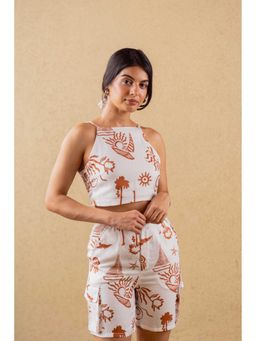 B Label - Mellow Top White Crop Top