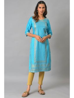 Aurelia - Blue Sequined Kurta