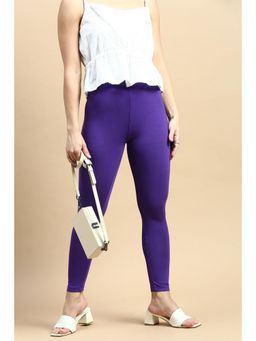 De Moza - Purple Ankle Length Leggings