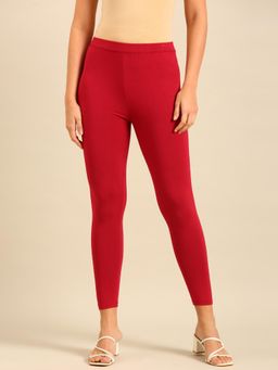 De Moza - Red Ankle Length Leggings