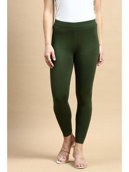 De Moza - Green Ankle Length Leggings
