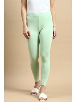 De Moza - Green Ankle Length Leggings