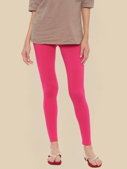 De Moza - Pink Ankle Length Churidar Leggings