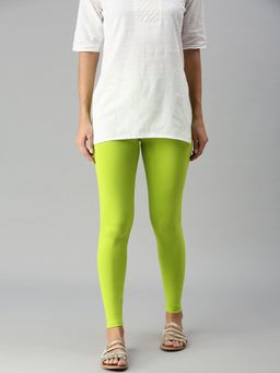 De Moza - Green Ankle Length Churidar Leggings