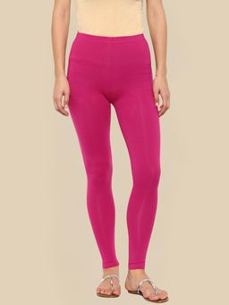 De Moza - Magenta Ankle Length Churidar Leggings