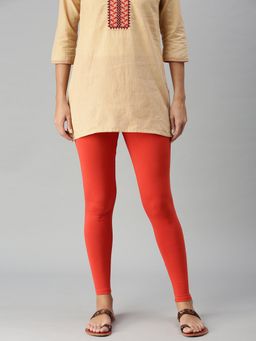 De Moza - Rust Ankle Length Churidar Leggings